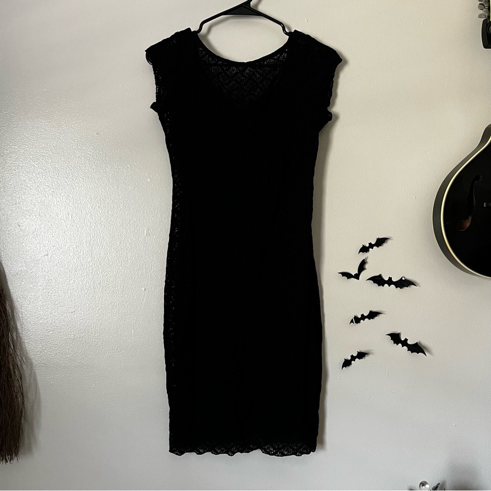 Black Lace Goth Dress